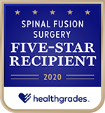 Health Grades, Five Star Recipient for Spinal Fusion Surgery